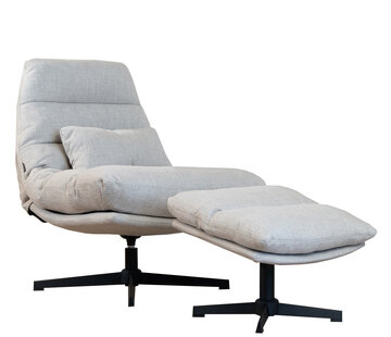 Bronx71 Fauteuil Cristo draaibaar linnen taupe