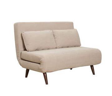 Bronx71 Slaapbank 1,5 persoons Kristian beige gerecycled polyester