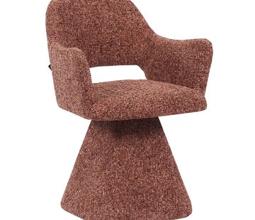 Bronx71 Stoel Josh draaibaar chenille koper