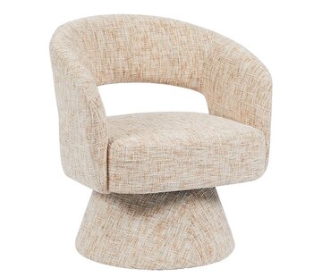 Bronx71 Fauteuil Josh draaibaar chenille beige