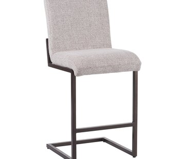 Bronx71 Barkruk Lio polyester off white/bruin 70 cm