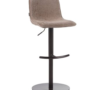 Bronx71 Velvet barkruk Jack taupe 60-82 cm