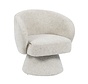 Fauteuil Lenn draaibaar chenille taupe