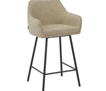 Bronx71 Barkruk Ciara olijfgroen linnen 65-78 cm