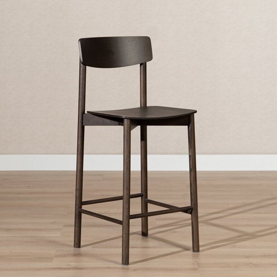 Scandinavische barkruk Reza walnoot 68,5 cm