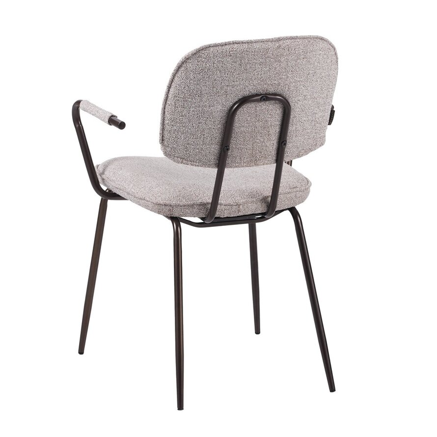 Stoel Jethro polyester off white/bruin