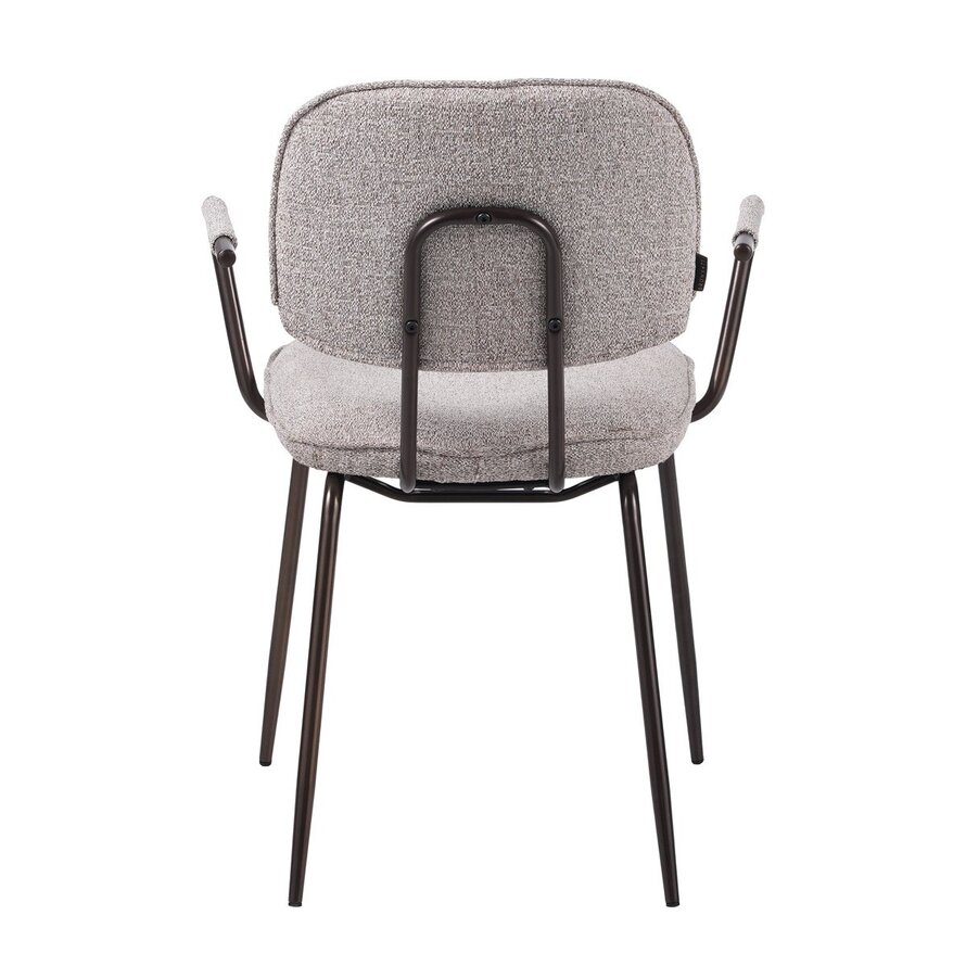 Stoel Jethro polyester off white/bruin