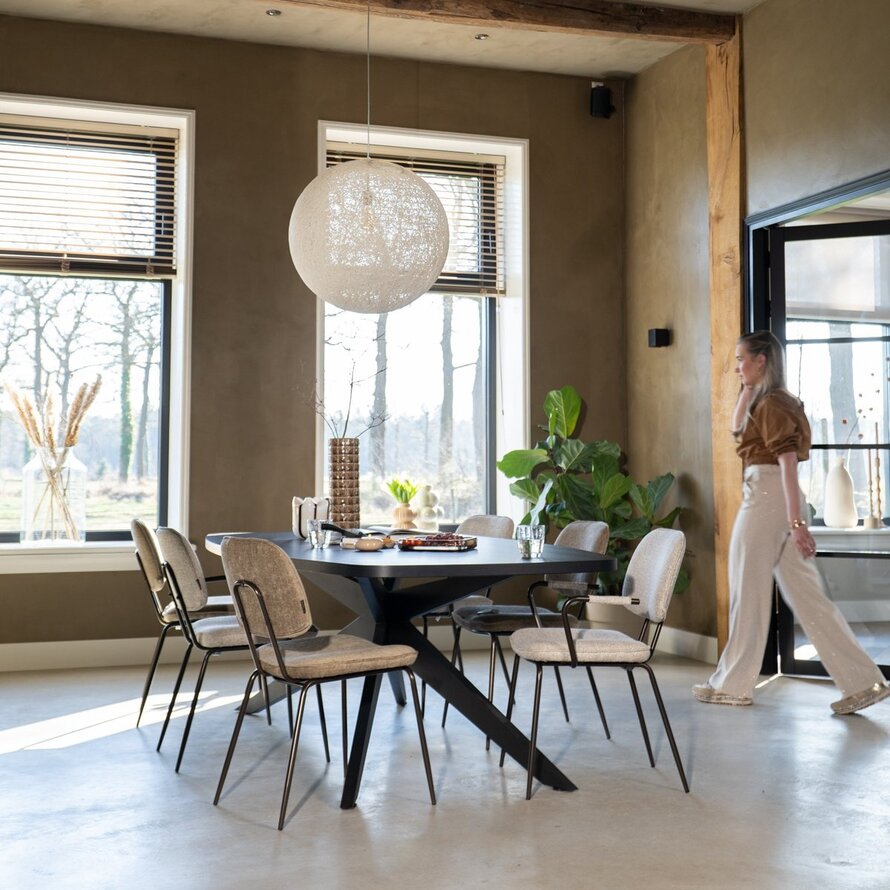 Stoel Jethro velvet taupe