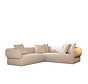 Hoekbank links Palermo velvet beige