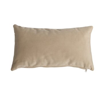 Bronx71 Kussen Anna beige velvet 25 x 45 cm