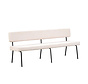 Eetkamerbank Espen beige gerecycled polyester 190 cm