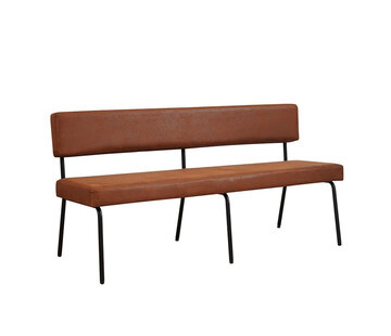 Bronx71 Eetkamerbank Espen cognac eco-leer 160 cm