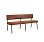 Eetkamerbank Espen cognac eco-leer 160 cm