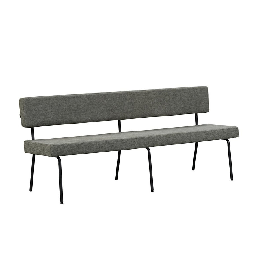 Eetkamerbank Espen groen gerecycled polyester 160 cm
