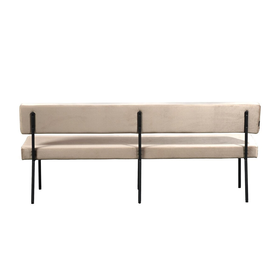 Eetkamerbank Espen taupe velvet 190 cm