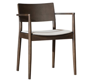 Bronx71 Stoel Juan walnoot/off white