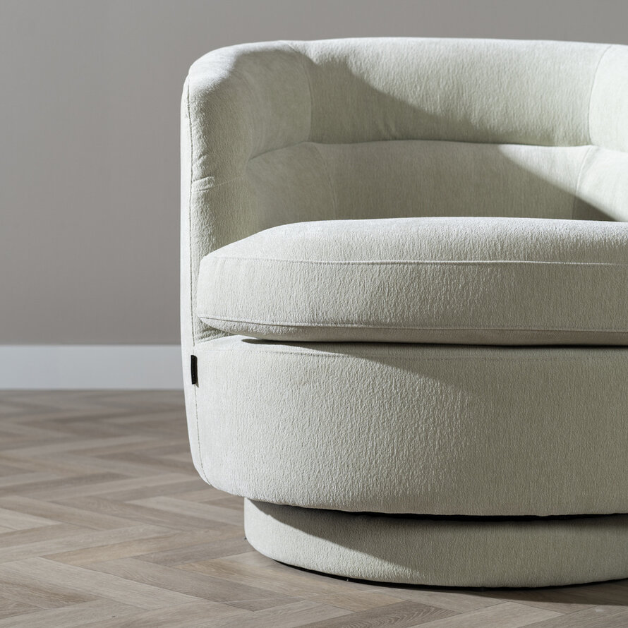 Fauteuil Valerie draaibaar chenille mintgroen