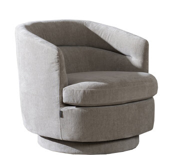 Bronx71 Fauteuil Valerie draaibaar chenille taupe