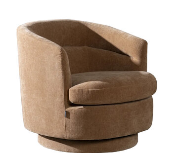Bronx71 Fauteuil Valerie draaibaar chenille terracotta