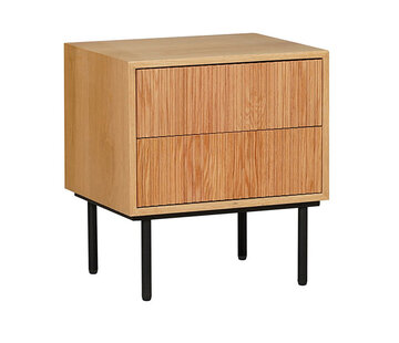 Bronx71 Nachtkastje Yoka blank eiken met lades