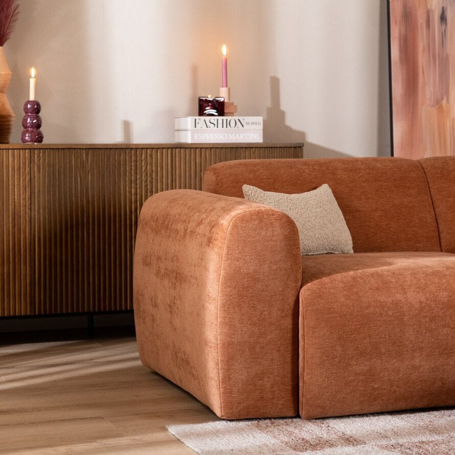 2,5-zits Maine bank terracotta polyester