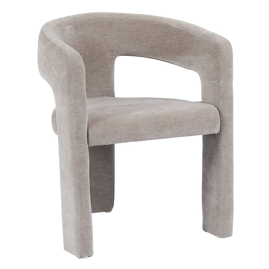 Stoel Bibi chenille taupe