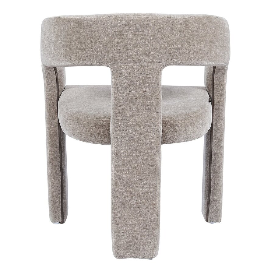 Stoel Bibi chenille taupe