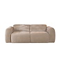 2,5-zits Maine bank taupe polyester stof
