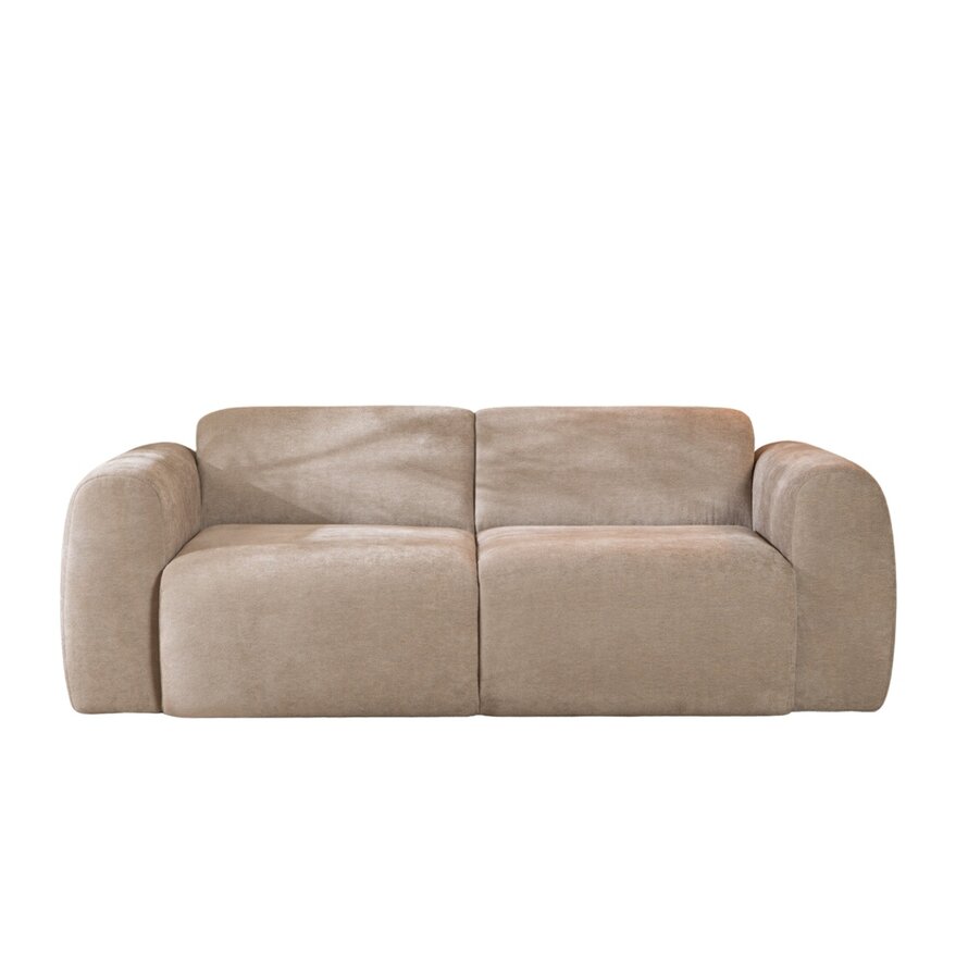 2,5-zits Maine bank taupe polyester stof