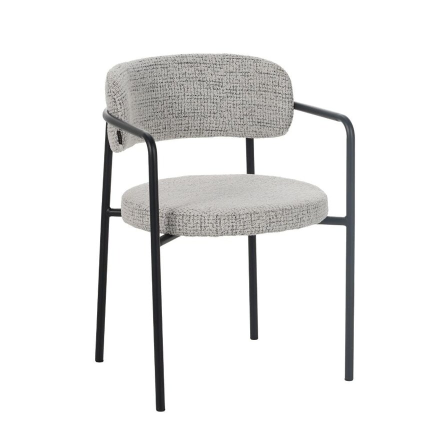 Stoel Nicky off white/zwart