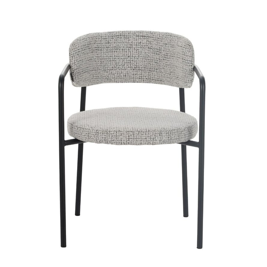 Stoel Nicky off white/zwart