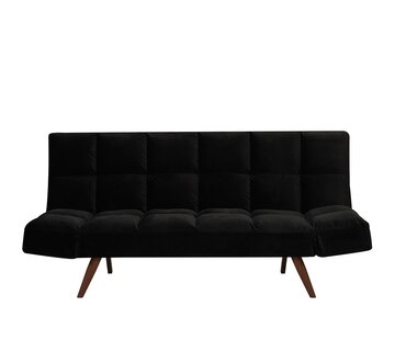 Bronx71 Slaapbank 1,5 persoons Timo zwart velvet