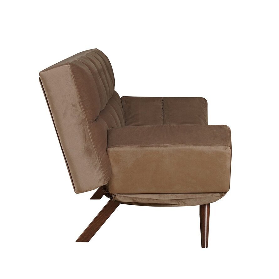 Slaapbank 1,5 persoons Timo taupe velvet