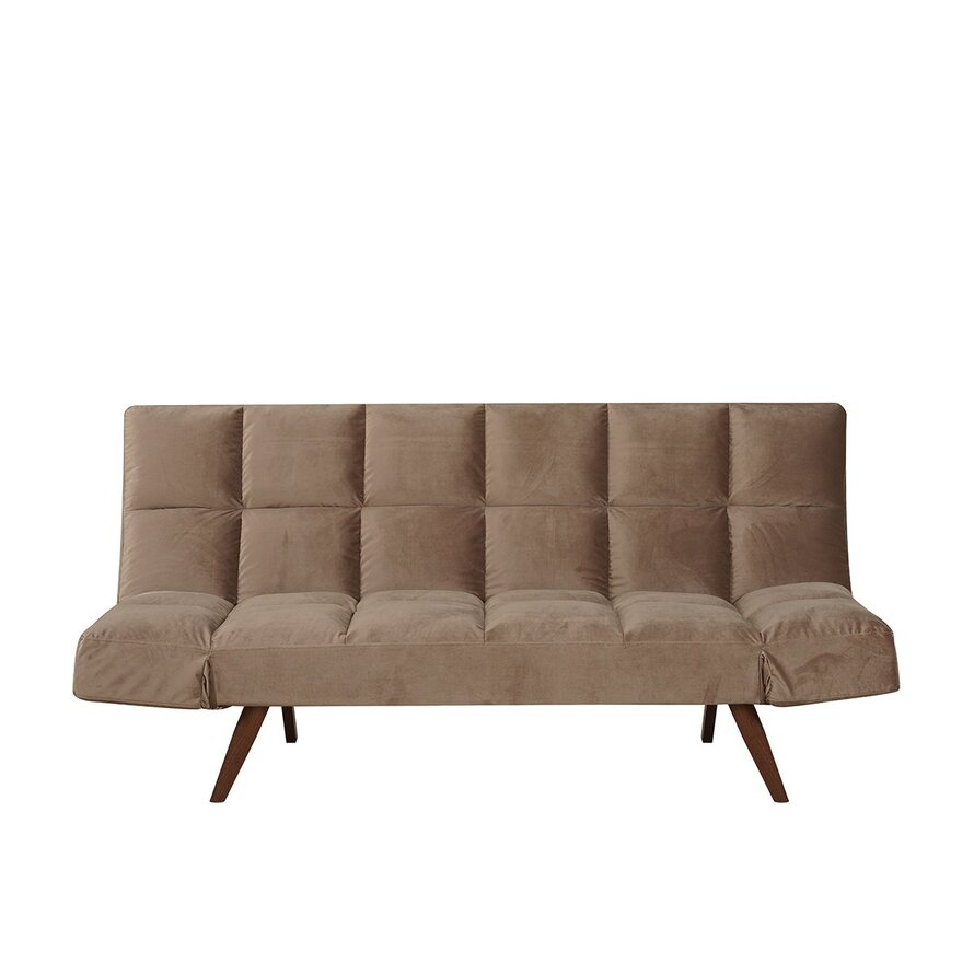 Slaapbank 1,5 persoons Timo taupe velvet