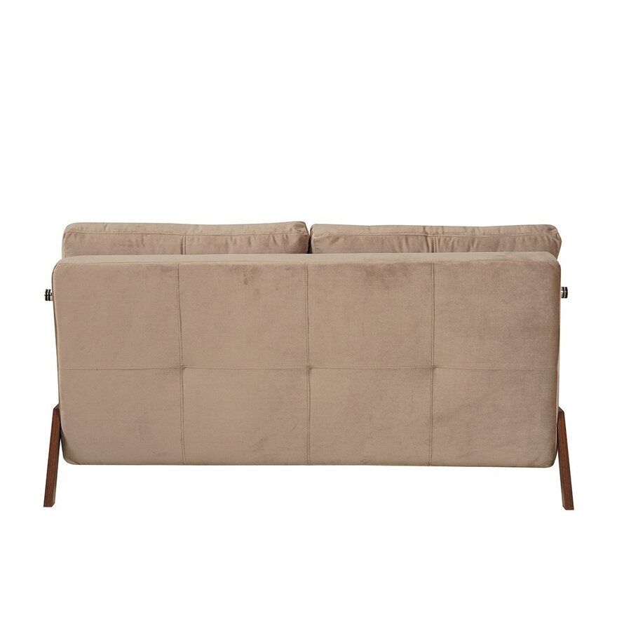Slaapbank 2 persoons Mikko taupe velvet