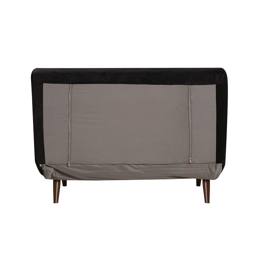 Slaapbank 1,5 persoons Kristian zwart velvet