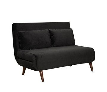 Bronx71 Slaapbank 1,5 persoons Kristian zwart velvet