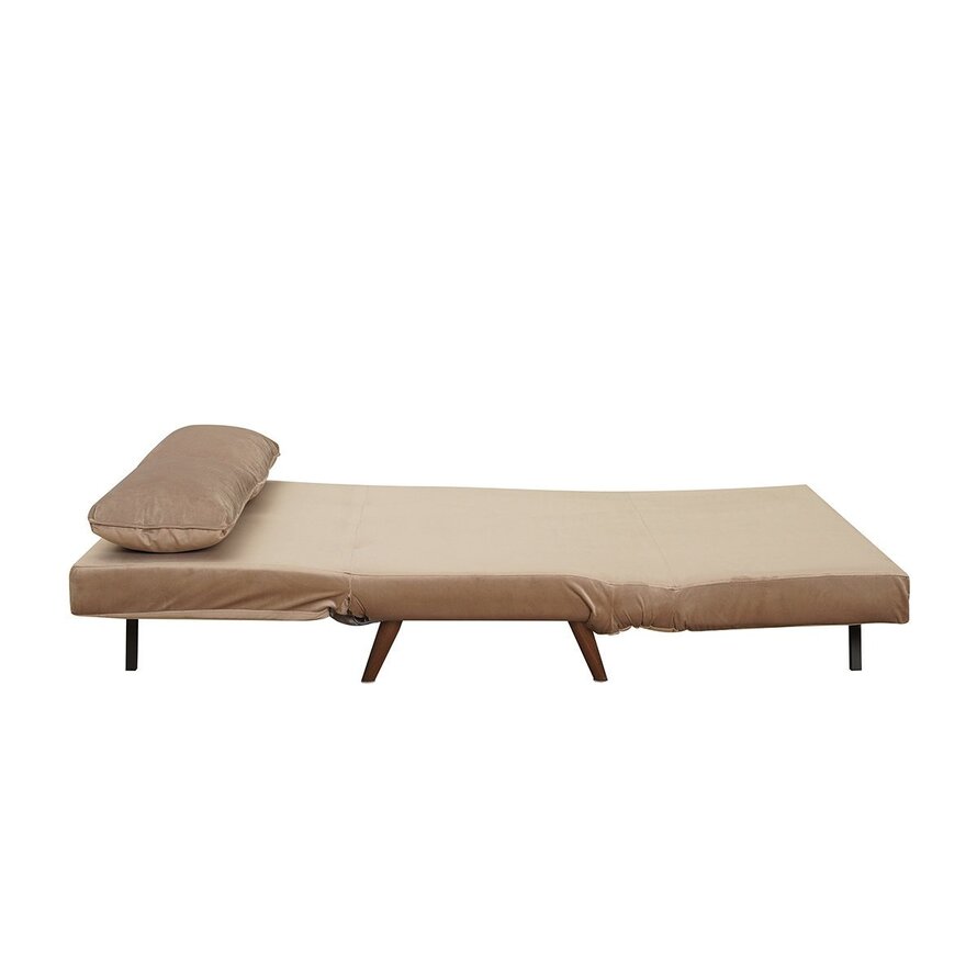 Slaapbank 1,5 persoons Kristian taupe velvet