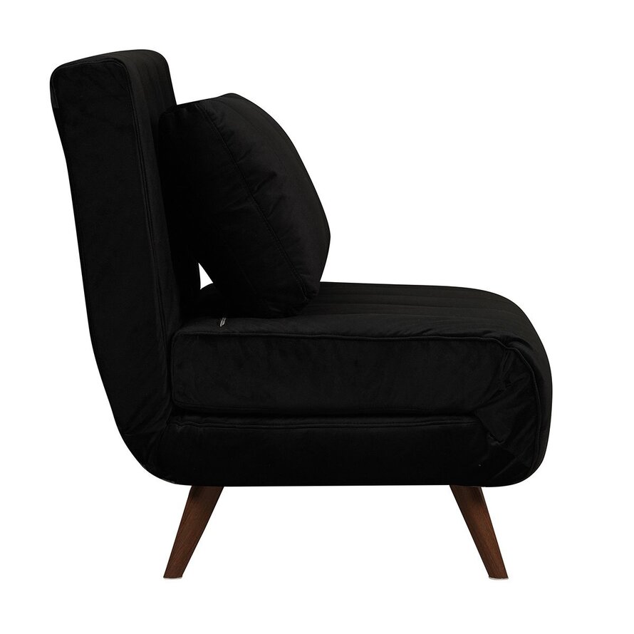 Slaapfauteuil Hanna zwart velvet