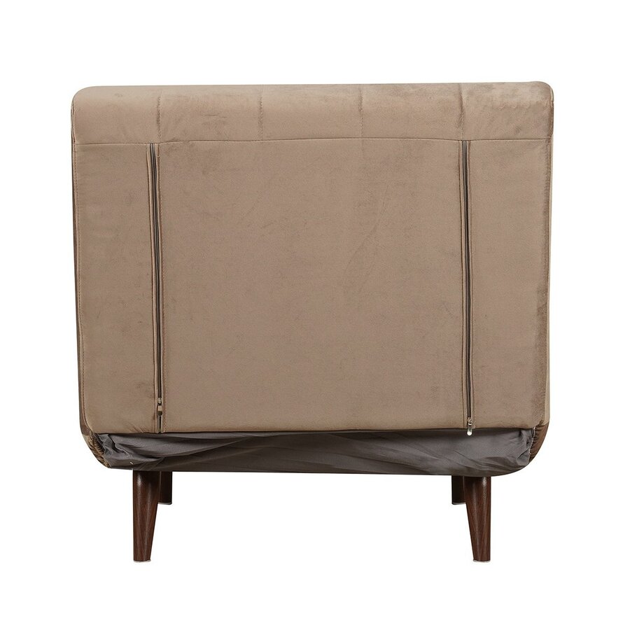Slaapfauteuil Hanna taupe velvet
