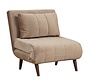 Slaapfauteuil Hanna taupe velvet
