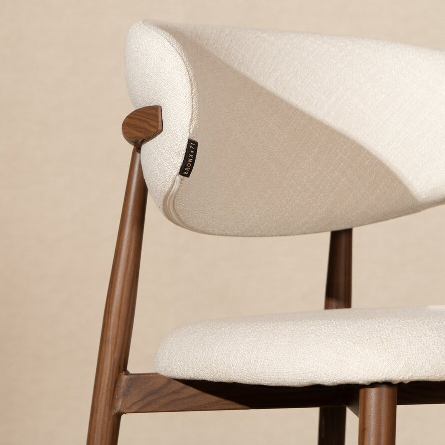 Barkruk Lara off white linnen 70 cm