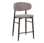Bronx71 Barkruk Lara taupe linnen 70 cm