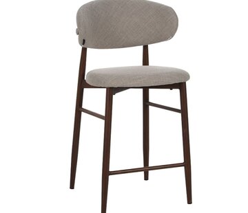 Bronx71 Barkruk Lara taupe linnen 70 cm