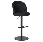 Bronx71 Barkruk Odin zwart polyester 63-83 cm