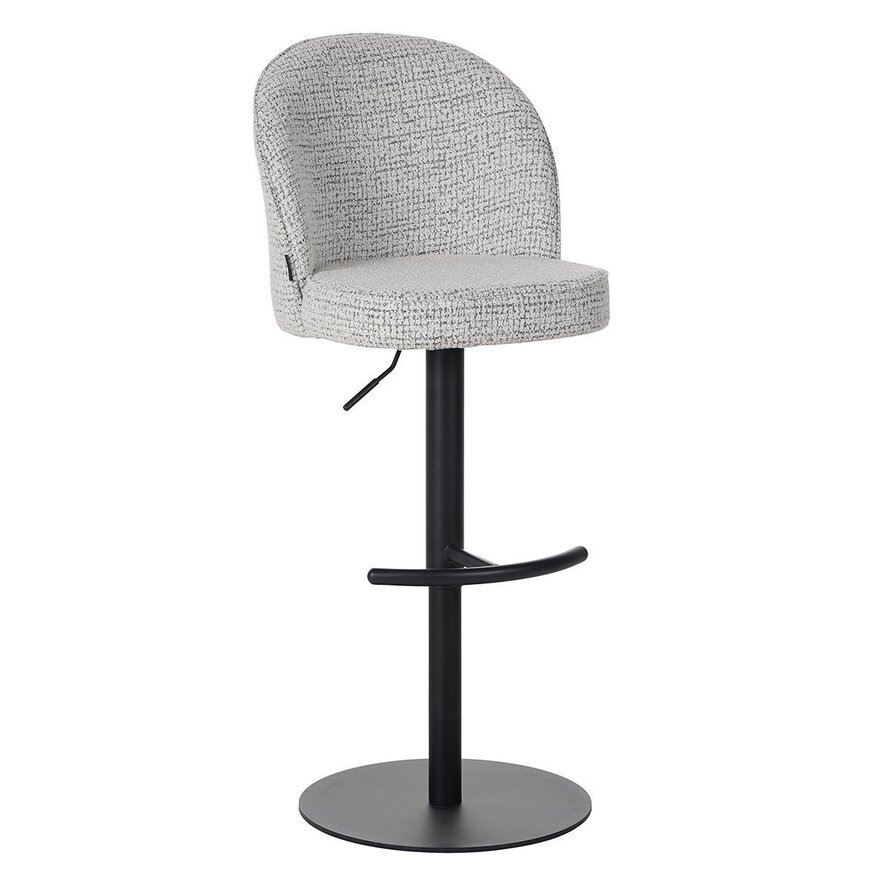 Barkruk Odin off white/zwart polyester 63-83 cm