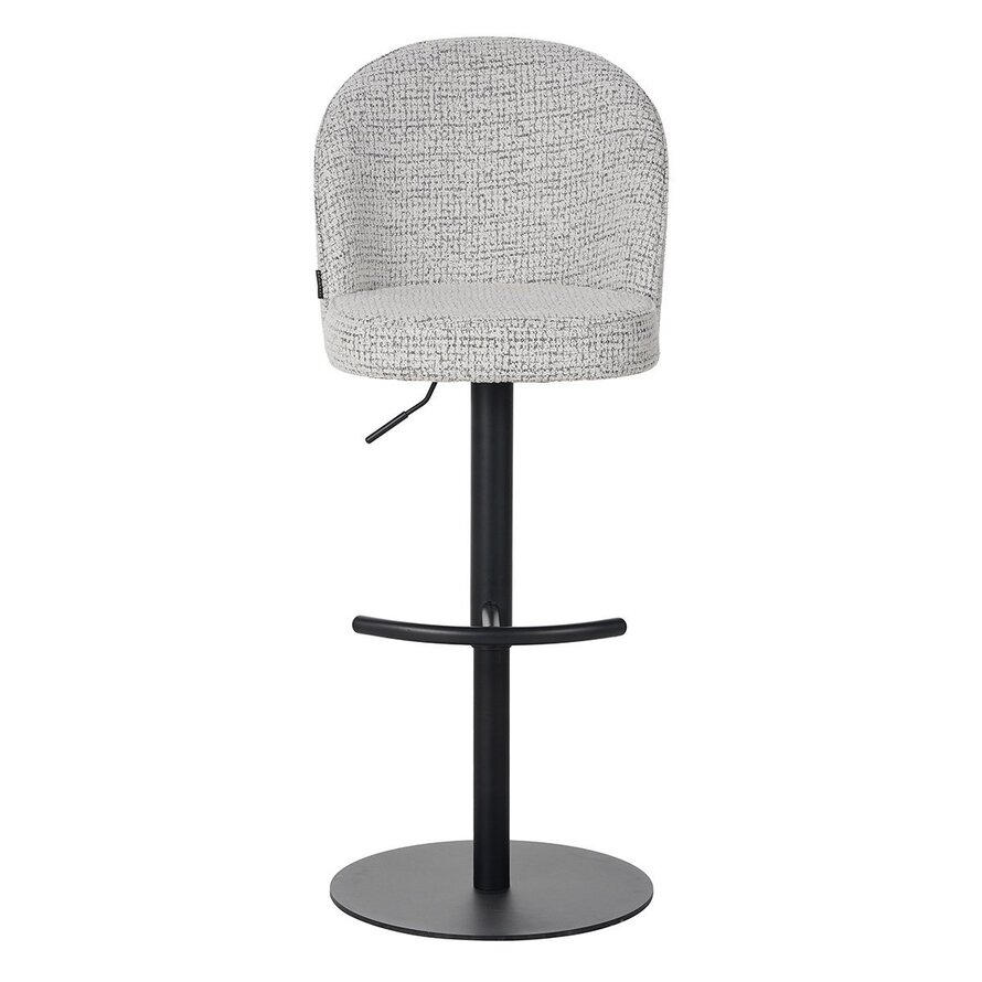 Barkruk Odin off white/zwart polyester 63-83 cm