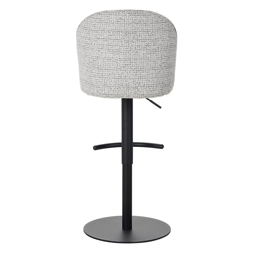 Barkruk Odin off white/zwart polyester 63-83 cm