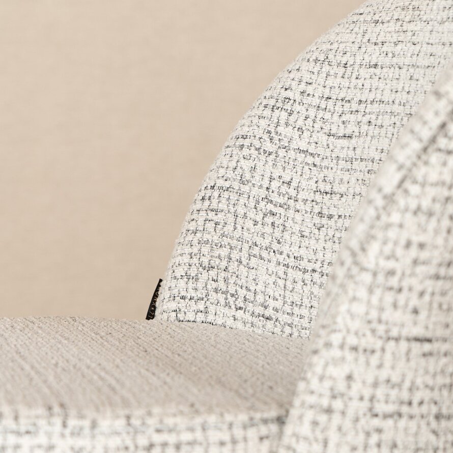 Barkruk Odin off white/zwart polyester 63-83 cm