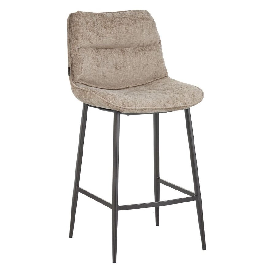 Velvet barkruk Trevi taupe
